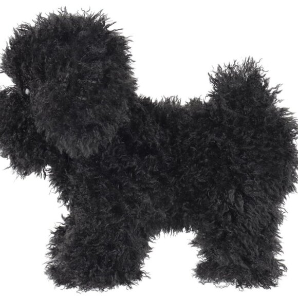Apricot Lamb Black Poodle Stuffed Toy - Picture 3 of 4